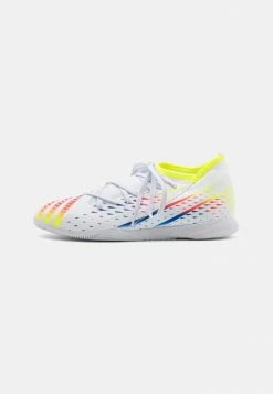 Adidas Performance PREDATOR EDGE.3 IN UNISEX - Indoor Football Boots - Cloud White/solar Yellow/power Blue