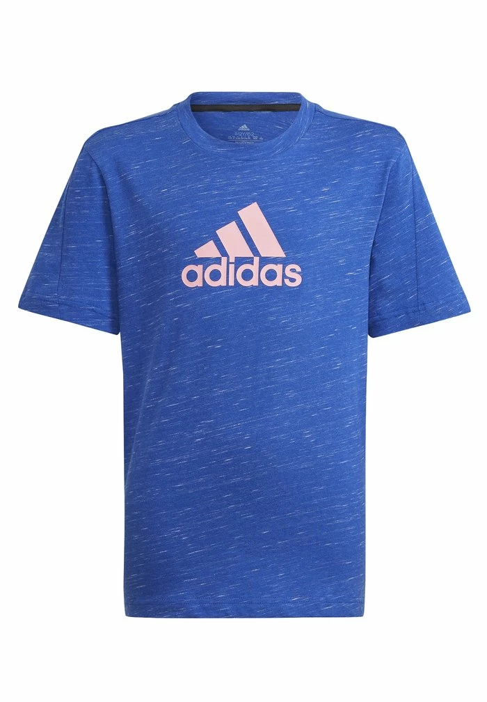 Adidas Performance Print T-shirt - Team Royal Blue Mel/bliss Pink 3 Adidas Performance Print T-shirt - Team Royal Blue Mel/bliss Pink