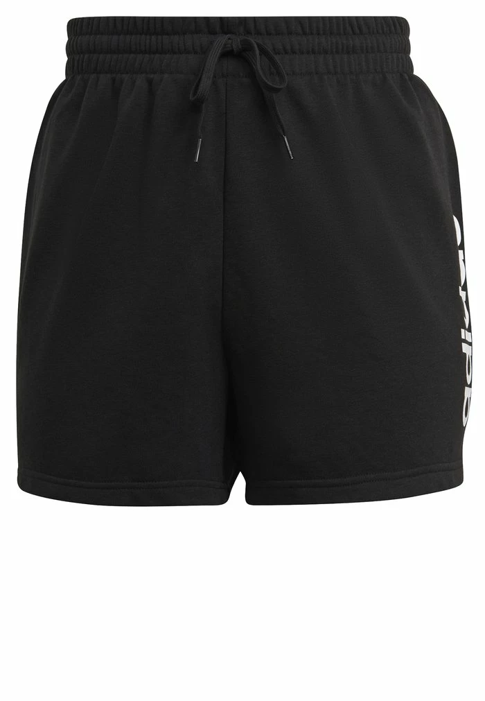 Adidas Performance ESSENTIALS SLIM LOGO SHORTS (PLUS SIZE) - Sports Shorts - Black/white 8 Adidas Performance ESSENTIALS SLIM LOGO SHORTS (PLUS SIZE) - Sports Shorts - Black/white - Image 6