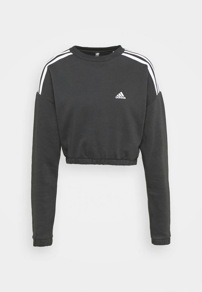 Adidas Performance CROP CREW - Sweatshirt - Carbon 7 Adidas Performance CROP CREW - Sweatshirt - Carbon - Image 5