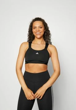 Adidas Performance STRAP - High Support Sports Bra - Black/white
