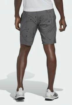 Adidas Performance CLUB GRAPHIC TENNIS - Sports Shorts - Grey -adidas Performance Shop 436b008836bd49a6ad21363eb09b87a4
