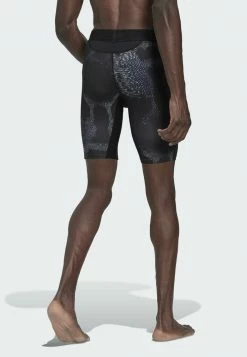Adidas Performance TECHFIT PRINTED - Shorts - Black/grey -adidas Performance Shop 43c1b3deae7f4b0195189f95843353df