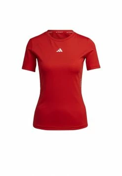 Adidas Performance TECHFIT - Print T-shirt - Red -adidas Performance Shop 444fa8863ce143d6b82d250b9fde7611