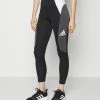 Adidas Performance Leggings - Black/grey Six/white -adidas Performance Shop 445e130eb44249a4924764257fe51d51