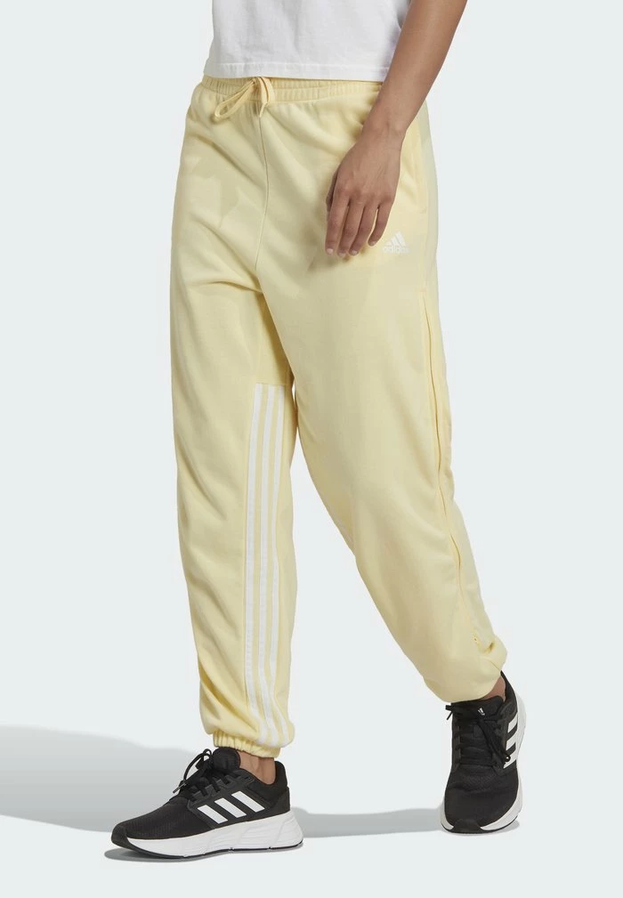 Adidas Performance HYGLM - Tracksuit Bottoms - Almost Yellow/white 5 Adidas Performance HYGLM - Tracksuit Bottoms - Almost Yellow/white - Image 3