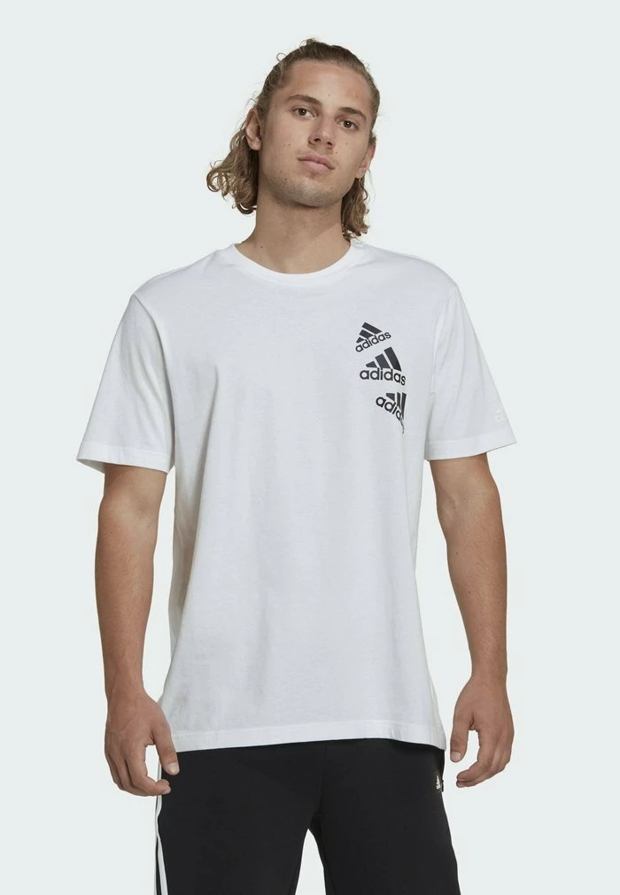 Adidas Performance Print T-shirt - White 7 Adidas Performance Print T-shirt - White - Image 5