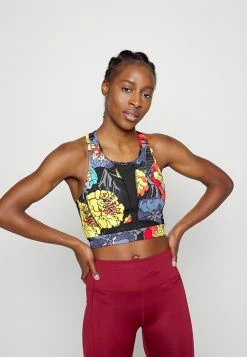 Adidas Performance RUN BRA - Medium Support Sports Bra - Black/bright Red -adidas Performance Shop 465b6b3aeb6b4b3ebd3b1fd475b6cfac