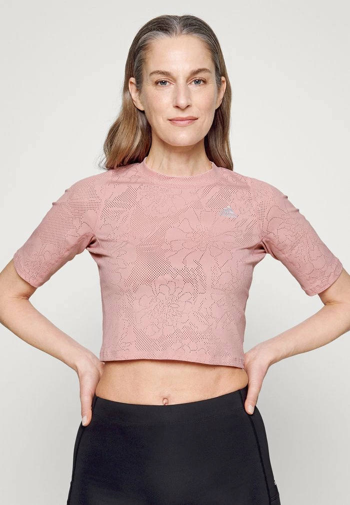 Adidas Performance RNFAST TEE - Sports T-shirt - Mauve/magic Mauve 6 Adidas Performance RNFAST TEE - Sports T-shirt - Mauve/magic Mauve - Image 4