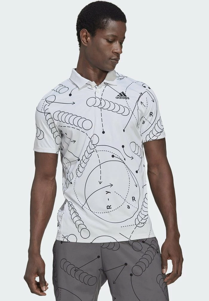 Adidas Performance GRAPHIC - Polo Shirt - White 3 Adidas Performance GRAPHIC - Polo Shirt - White