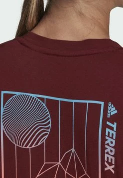 Adidas Performance GRAPHICS TEE - Print T-shirt - Red -adidas Performance Shop 48384b03b6ed40a6b0c838260176953a