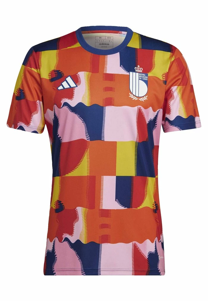 Adidas Performance BELGIUM RBFA PREMATCH SHIRT - Print T-shirt - Multicolor 7 Adidas Performance BELGIUM RBFA PREMATCH SHIRT - Print T-shirt - Multicolor - Image 5