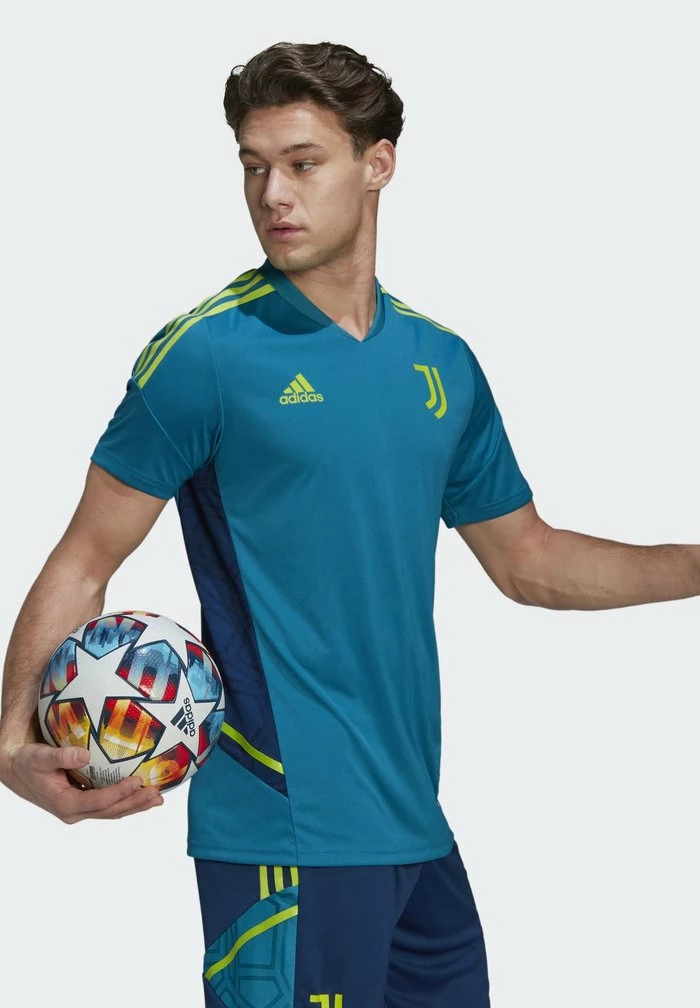 Adidas Performance JUVENTUS TURIN TRAININGS - Sports T-shirt - Active Teal 6 Adidas Performance JUVENTUS TURIN TRAININGS - Sports T-shirt - Active Teal - Image 4