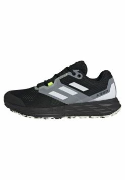 Adidas Performance TERREX TWO FLOW - Trail Running Shoes - Savannah/core Black/hi-res Yellow