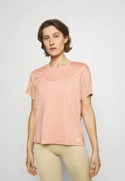 Adidas Performance LUX T TRAINING WORKOUT DESIGNED4TRAINING AEROREADY PRIMEGREEN T-SHIRT RELAXED - Sports T-shirt - Ambient Blush/white