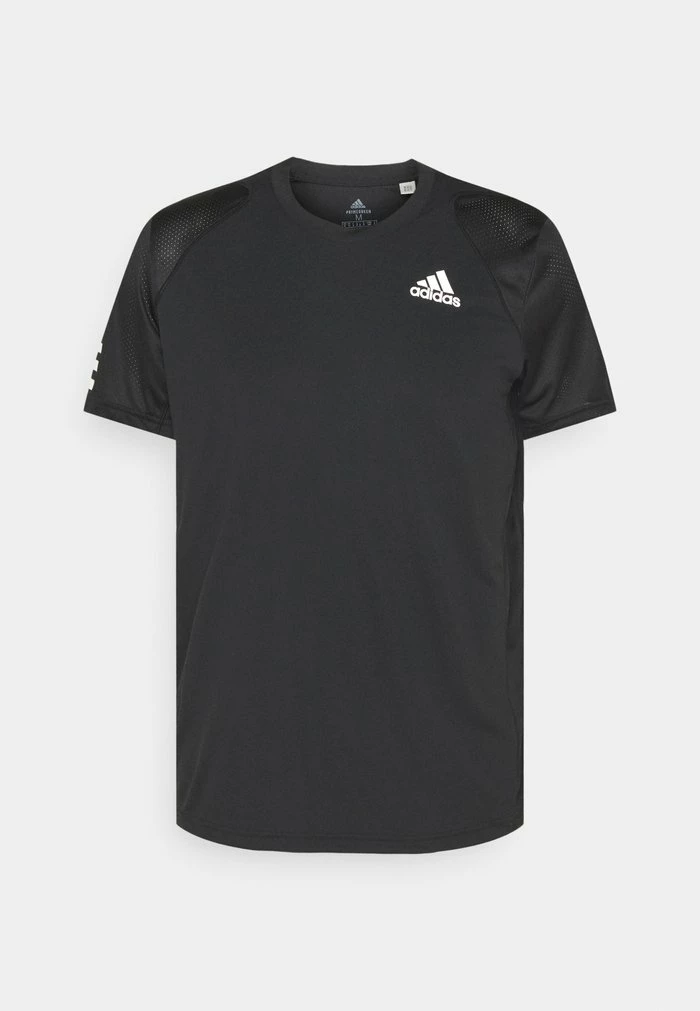 Adidas Performance CLUB - Print T-shirt - Black/white 3 Adidas Performance CLUB - Print T-shirt - Black/white