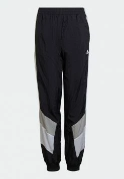 Adidas Performance COLORBLOCK - Tracksuit Bottoms - Black/mgh Solid Grey/white