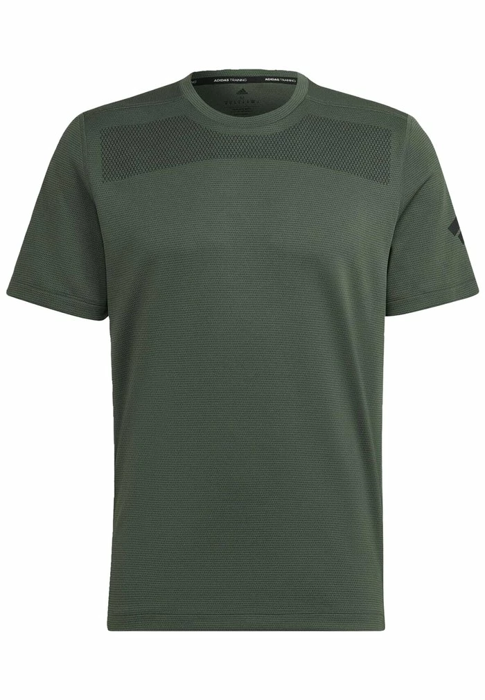 Adidas Performance WORKOUT FRONT RACK IMPACT PRINTED - Sports T-shirt - Green 5 Adidas Performance WORKOUT FRONT RACK IMPACT PRINTED - Sports T-shirt - Green - Image 3
