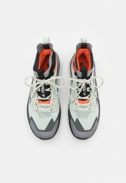 Adidas Performance TERREX FREE HIKER - Hiking Shoes - Linen Green/crystal White/impact Orange -adidas Performance Shop 4ab80028296a4a38a70b52b7ffc8d2bf