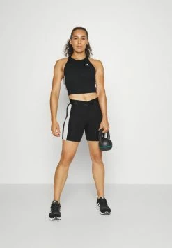 Adidas Performance CROP - Top - Black/white -adidas Performance Shop 4aceb2148e634ab2a1c812308f97564d