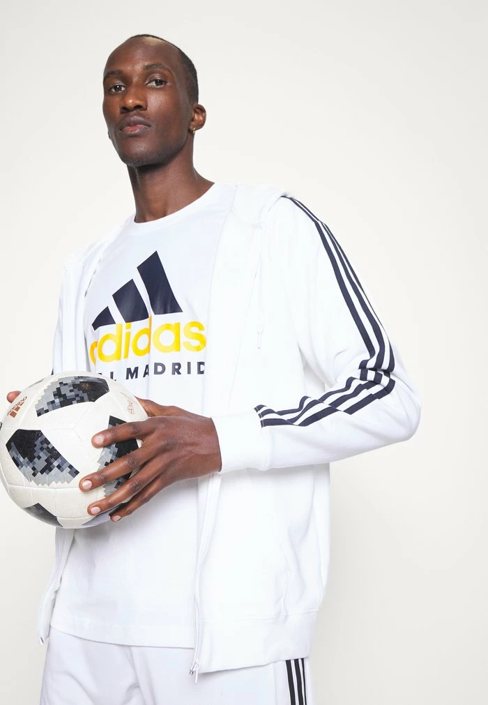 Adidas Performance REAL MADRID TEE - Club Wear - White 6 Adidas Performance REAL MADRID TEE - Club Wear - White - Image 4