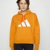 Adidas Performance SPORTS FUTURE ICONS HOODIE RELAXED - Hoodie - Focus Orange/white -adidas Performance Shop 4b52ca086b874a33acd3f1e171628206
