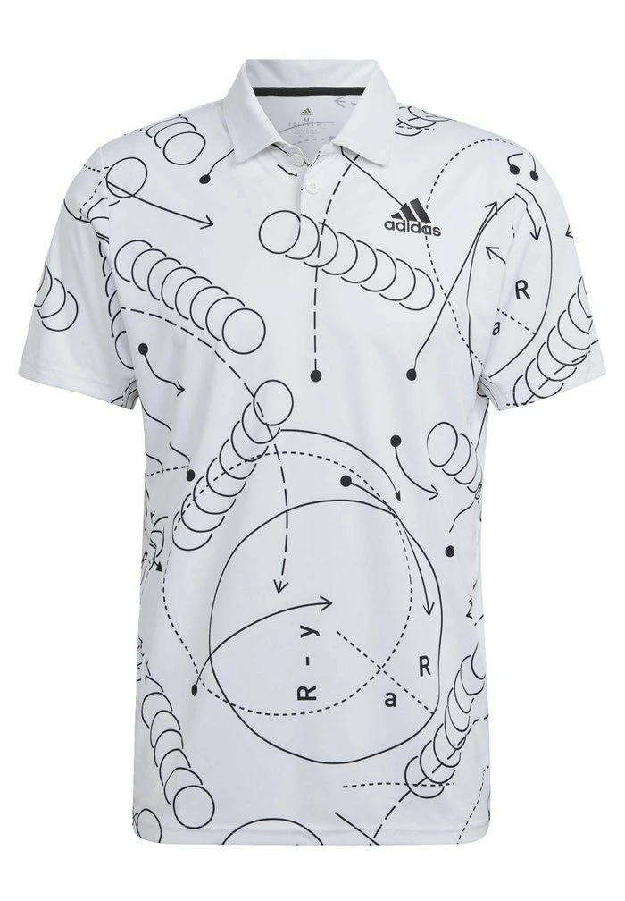 Adidas Performance GRAPHIC - Polo Shirt - White 8 Adidas Performance GRAPHIC - Polo Shirt - White - Image 6