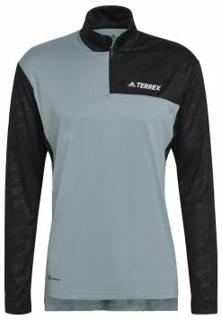 Adidas Performance MT HALF ZI LS - Long Sleeved Top - Grey -adidas Performance Shop 4e02f0a4176242aa9b4f2d866d5cc3c7
