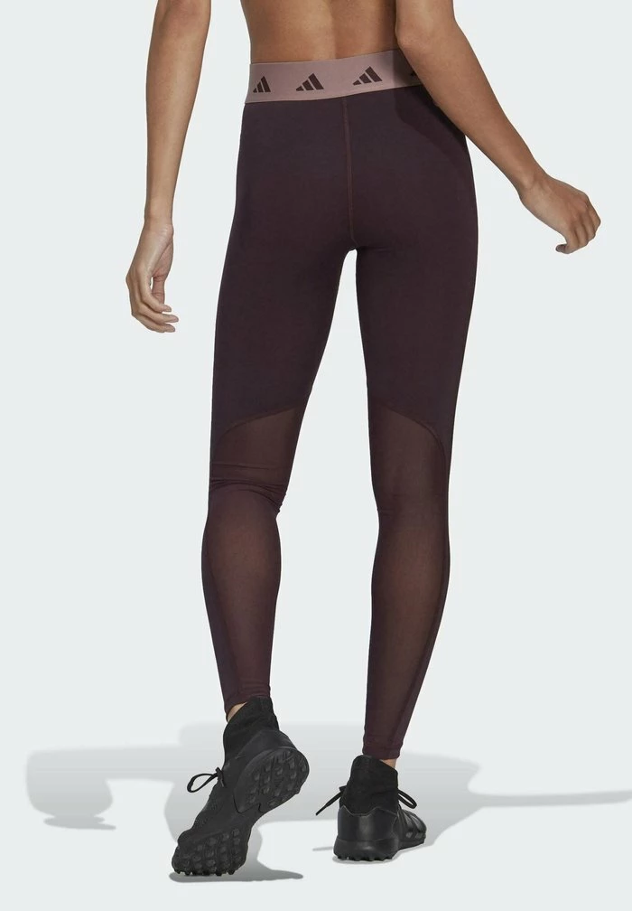 Adidas Performance Leggings - Trousers - Shadow Maroon Purple 4 Adidas Performance Leggings - Trousers - Shadow Maroon Purple - Image 2