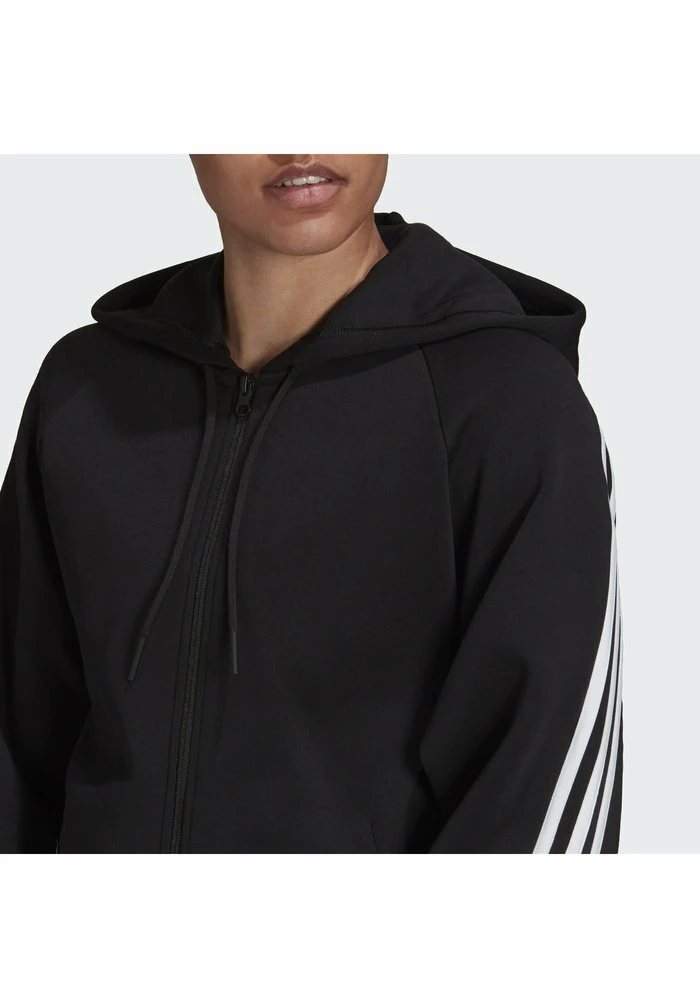 Adidas Performance FUTURE ICONS - Zip-up Sweatshirt - Black 6 Adidas Performance FUTURE ICONS - Zip-up Sweatshirt - Black - Image 4