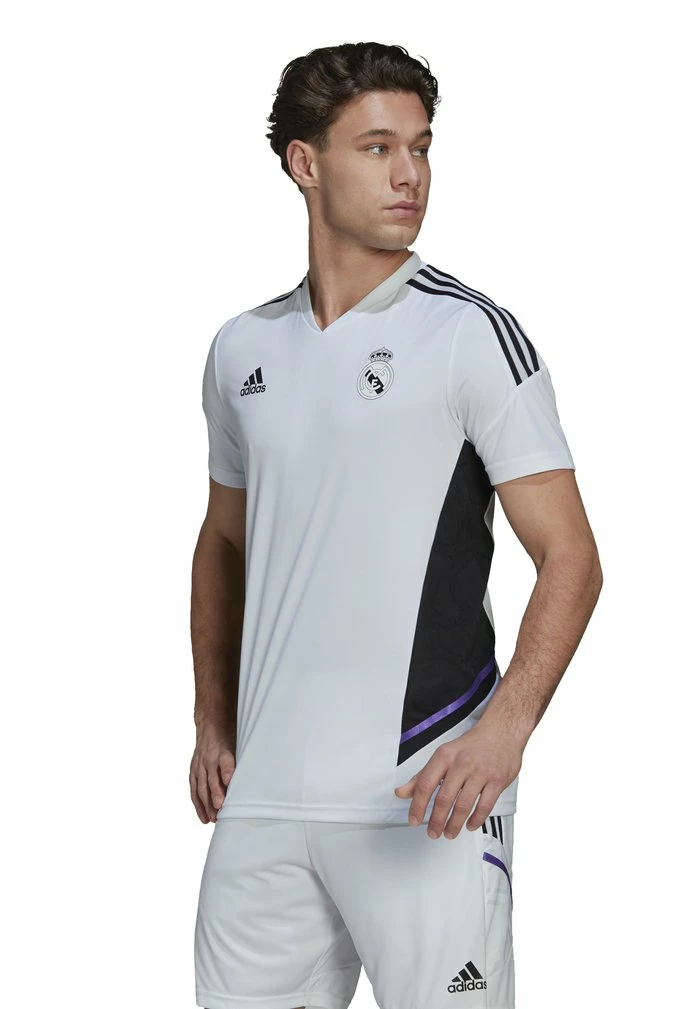 Adidas Performance REAL MADRID - Print T-shirt - White 3 Adidas Performance REAL MADRID - Print T-shirt - White