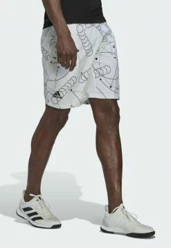 Adidas Performance CLUB GRAPHIC TENNIS - Sports Shorts - White -adidas Performance Shop 506d952fe4b34920a995b9c2e099b01a