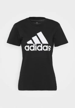 Adidas Performance W BL T - Print T-shirt - Black/white -adidas Performance Shop 511e75e96487478990297a9baafbd476