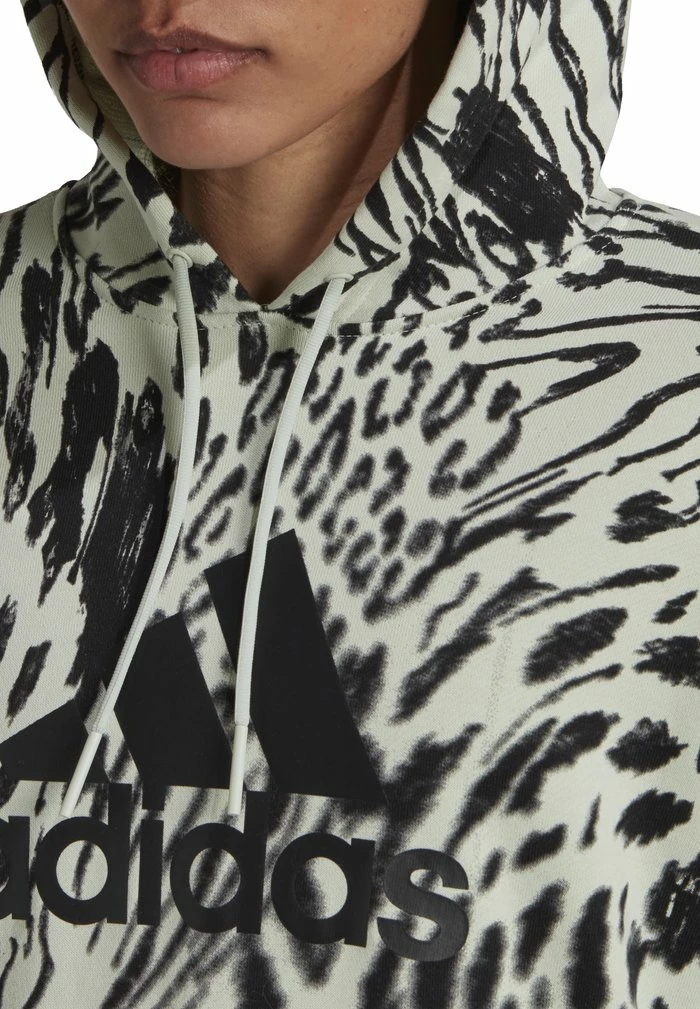 Adidas Performance FUTURE ICON ANIMAL PRINTED - Hoodie - Linen Green 7 Adidas Performance FUTURE ICON ANIMAL PRINTED - Hoodie - Linen Green - Image 5