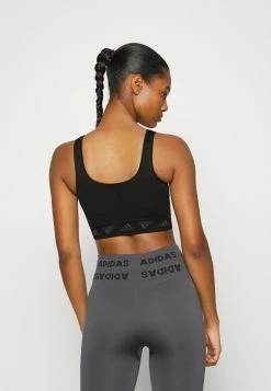 Adidas Performance Light Support Sports Bra - Black/grey Six/black -adidas Performance Shop 524beedc95284e83a3e3de6cb27c6d3c