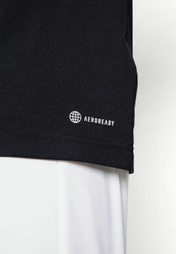 Adidas Performance ENTRADA - Sports T-shirt - Black -adidas Performance Shop 529dd6f47511456791303e3926334f85