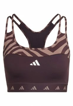 Adidas Performance HYGLM - Medium Support Sports Bra - Red -adidas Performance Shop 52d56eb83b1f40c783062ee546694d96