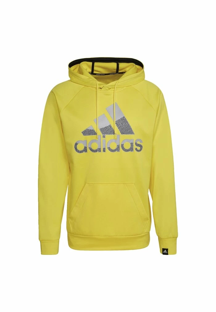 Adidas Performance AEROREADY GAME AND GO BIG LOGO - Hoodie - Yellow 8 Adidas Performance AEROREADY GAME AND GO BIG LOGO - Hoodie - Yellow - Image 6