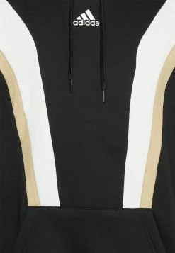 Adidas Performance SPORTSWEAR HOODED TOP - Sweatshirt - Black/white -adidas Performance Shop 54207133939b4c1e93bdceaac6527a9f