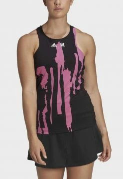 Adidas Performance THEBE MAGUGU TENNIS NEW YORK - Top - Black -adidas Performance Shop 547cdb84b7af414b939e5cc5dd28b961