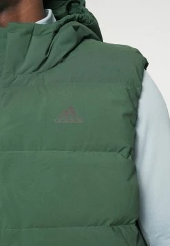Adidas Performance HELIONIC VEST - Waistcoat - Green -adidas Performance Shop 54e7e9bf9e63471982530dff7c57844c