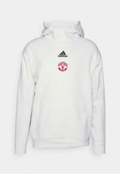 Adidas Performance MANCHESTER UNITED TRAVEL HOODY - Hoodie - White -adidas Performance Shop 54ec5b27897a4a4c9d9b71e76b0dac7f