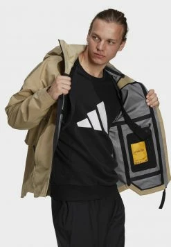 Adidas Performance MYSHELTER - Waterproof Jacket - Beige -adidas Performance Shop 556fd659b50b473ab93a7561df131936