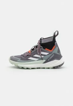 Adidas Performance TERREX FREE HIKER 2 W - Hiking Shoes - Trace Grey/crystal White/impact Orange