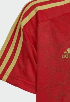 Adidas Performance MOTION SALAH STRIPES - Print T-shirt - Red -adidas Performance Shop 55d95883e8a64165b3430662745f293a