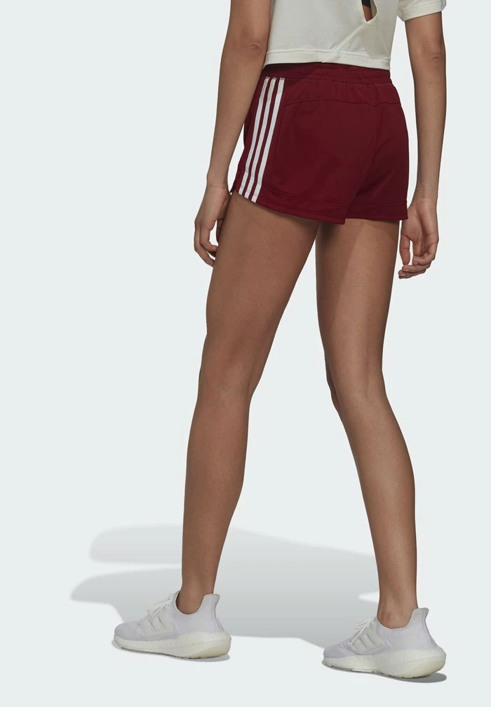 Adidas Performance PACER - Sports Shorts - Collegiate Burgundy/white 5 Adidas Performance PACER - Sports Shorts - Collegiate Burgundy/white - Image 3