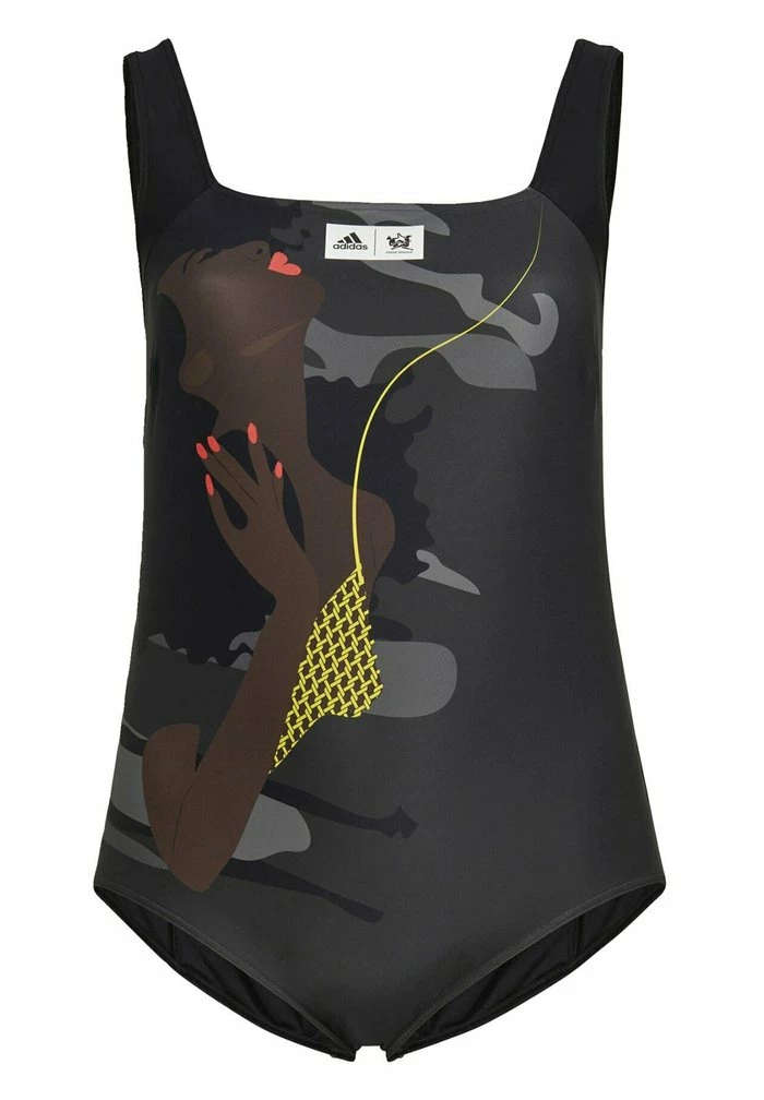 Adidas Performance THEBE MAGUGU - Swimsuit - Grey 11 Adidas Performance THEBE MAGUGU - Swimsuit - Grey - Image 9