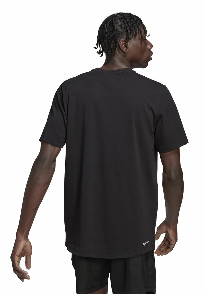 Adidas Performance D2M - Print T-shirt - Black 4 Adidas Performance D2M - Print T-shirt - Black - Image 2