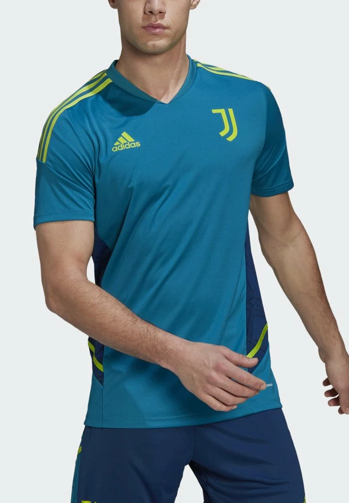 Adidas Performance JUVENTUS TURIN TRAININGS - Sports T-shirt - Active Teal 5 Adidas Performance JUVENTUS TURIN TRAININGS - Sports T-shirt - Active Teal - Image 3