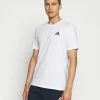 Adidas Performance Basic T-shirt - White/black -adidas Performance Shop 56d618664d8747f59b3a12a75c3fd37b